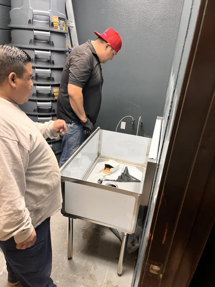 Commercial plumbing and sink installation in The Waterfront